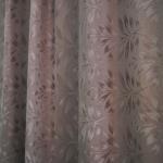 Комплект портьер для кухни Жаккард Акация  темно-бежевый 135*180*2шт