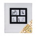 *Фотоальбом BRAUBERG на 500 фото 10*15 см, под кожу рептилии, рамка для фото, белый, 390713