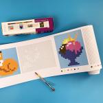 NEW Плакат-раскраска Занимательный рулончик. Раскраски по номерам