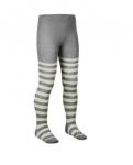 NORVEG Merino Wool  Колготки детские цвет бело-серая полоска
