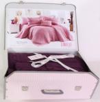 КПБ + Вязаный Плед без пододеяльника LINELLI  ELEGANT