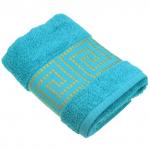 "Mito greco" Полотенце махровое 50х90 см, 460 г/м2, бирюзовый (Россия)