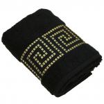 "Mito greco" Полотенце махровое 50х90 см, 460 г/м2, черный (Россия)