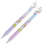 Ручка шариковая автоматическая 03 цв. Единорог 0.7/107 мм корпус рисунок/игрушка рез.грип, E-8063