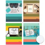 Тетрадь на кольцах А5, 120 л., клетка,  "Мечта о большем!",  ламин., 4дизайна,  X-LINE 7084