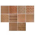 Бумага упаковочная 70х100 см, крафт, 10 дизайнов