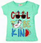 1200251 Футболка для девочки рост (92-98-110-122) Турция