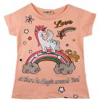 1200240  Футболка для девочки рост (92-98-110-122) Турция