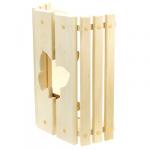 Абажур для бра деревянный Бабочка 26х36х11 см, с тонированным стеклом, липа (Россия)