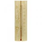 Термометр для бани и сауны +140-0С "Sauna" 15х7,4х24,5см, большой, полукруглый, дерево, цветная коробка (Россия)