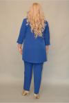 Блуза из крепа цвет синий