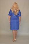 Платье из замши цвет василек
