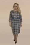 Платье из костюмной ткани в Клетку