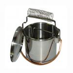 Кистемойка,нерж.сталь, диам.16 см,выс.14см