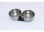 Масленка металл. двойная 4 см, выс. 2 см