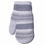 Варежки д/м светло-серый двойные А373064-12 КРОХА