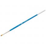 Кисть живописная плоская синтетика 02 крашеная ручка, 280618.08.02