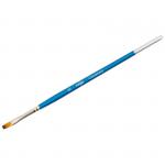 Кисть живописная плоская синтетика 06 крашеная ручка, 280618.08.06