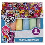 МЕЛКИ ЦВЕТНЫЕ ДЛЯ ТВОРЧЕСТВА "MULTIART" MY LITTLE PONY. 6 ЦВЕТОВ В РУСС. КОР. в кор.6*12шт