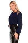 Блузка Эдит (синий) Б11-189/8
