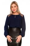 Блузка Эдит (синий) Б11-189/8