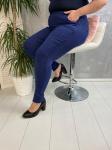 Джеггинсы стрейч с карманами SIZE PLUS dark blue AN