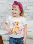 Футболка "Тигрица в цветах"