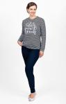 Кофта с длинным рукавом, принт (605-1)