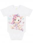 Боди с коротким рукавом "Единорожка"