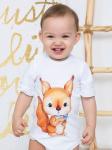 Боди с коротким рукавом "Бельчонок"