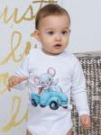 Боди "Мышонок на машинке"