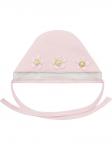 Чепчик утепленный "Цветы" (розовый)