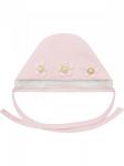 Чепчик утепленный "Цветы" (розовый)