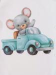 Комбинезон на кнопках "Мышонок на машинке"