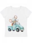 Футболка "Мышонок на машинке"