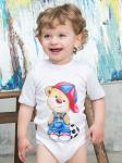Боди с коротким рукавом "Мишка с мячиком"