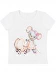 Футболка "Мышка с коляской"