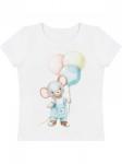 Футболка "Мышонок с шариками"