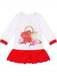 Платье с принтом "Сумочка с красным бантиком"
