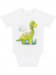 Боди с коротким рукавом "Динозаврик"