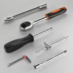 Набор инструментов в кейсе КУЗЬМИЧ 45 предметов НИК-017/45