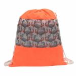 Мешок под обувь 221 дизайн фламинго/оранж