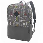 Рюкзак городской 310 серый/дизайн города