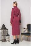 Бордовое платье с поясом и разрезами Арт. 300921 (бордовый), Garda