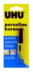 КЛЕЙ UHU PORZELLAN ДЛЯ КЕРАМИКИ, СЕКУНДНЫЙ, 3Г, БЛИСТЕР