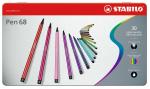 НАБОР ФЛОМАСТЕРОВ STABILO PEN 68 30 ЦВ, МЕТАЛЛИЧЕСКИЙ ФУТЛЯР