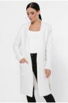 Вязаный кардиган HELLY Арт. VKH0001 (белый), Fashion Up