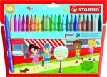 НАБОР ФЛОМАСТЕРОВ STABILO POWER 24 ЦВ КАРТОН, NEW DESIGN