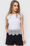 Эксклюзивной кружевной топ Арт. 3703 (белый), Santali