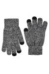Вязаные сенсорные меланжевые перчатки